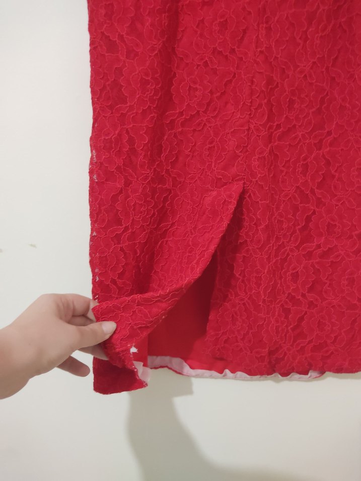 Dantelli elbise - Görsel 4