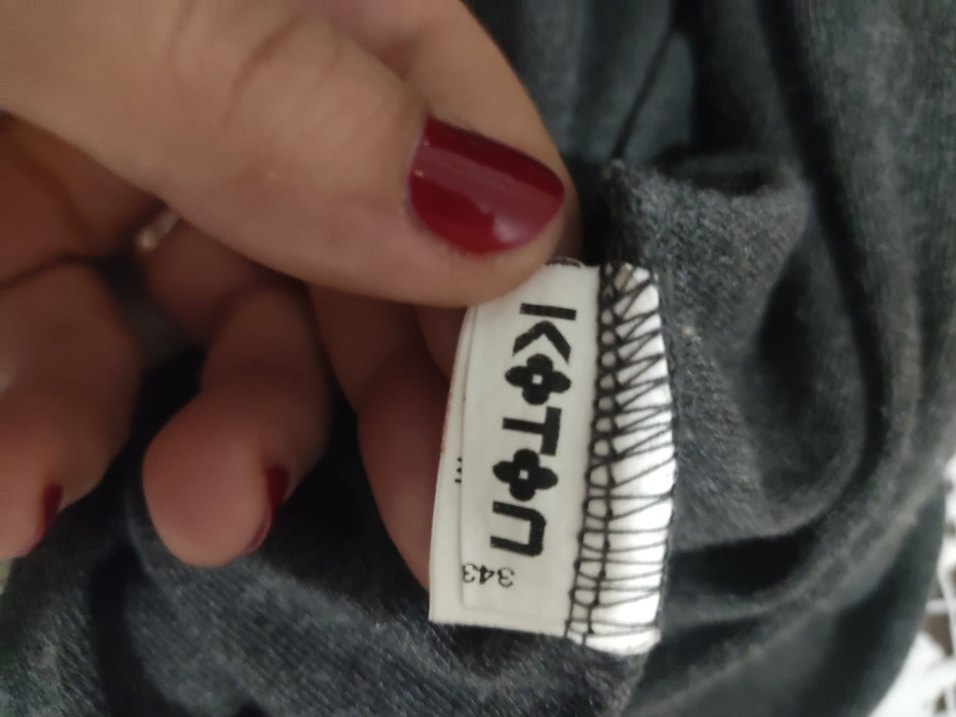 Gri Kısa Kollu elbise - Görsel 3