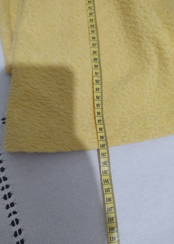 Düğmeli Sarı Kadın Kumaş Pantolon - Görsel 4