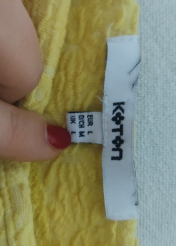 Düğmeli Sarı Kadın Kumaş Pantolon - Görsel 2