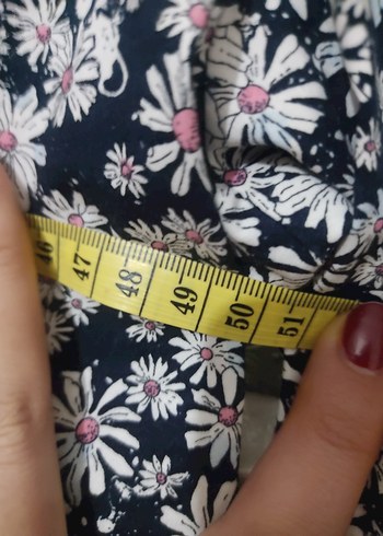 Gri Çiçek Desenli Uzun Kollu Bohem Elbise - Görsel 4