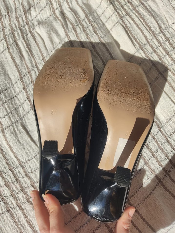 Klasik Siyah Y Stiletto - Görsel 4