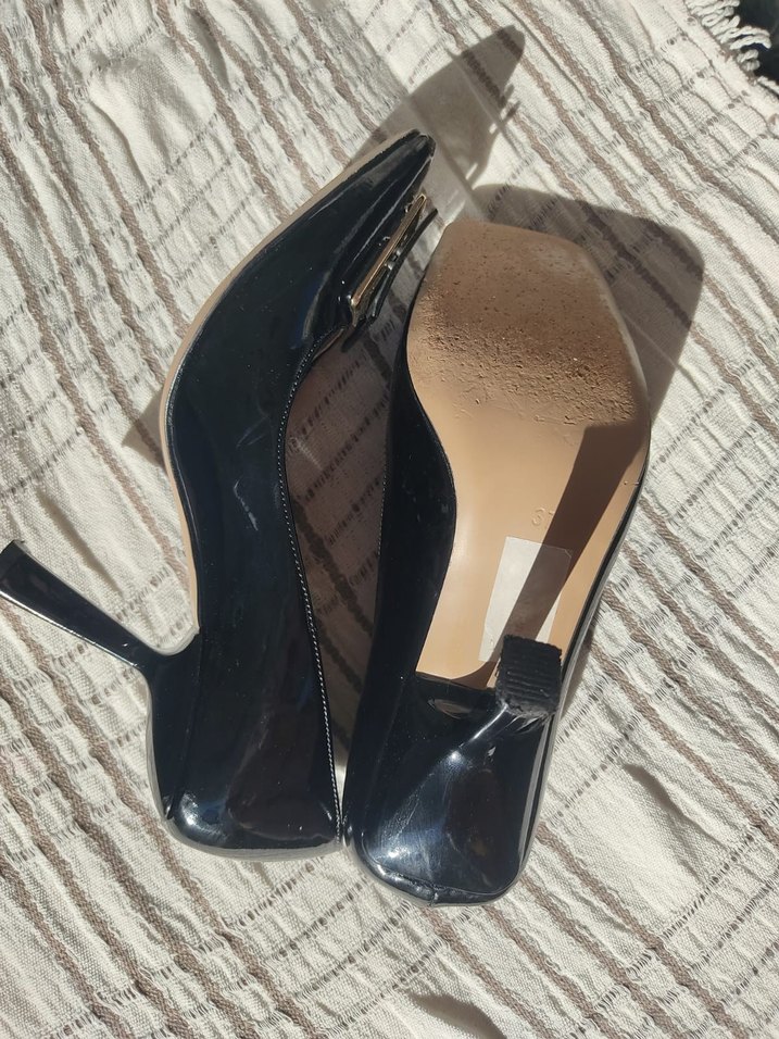 Klasik Siyah Y Stiletto - Görsel 5