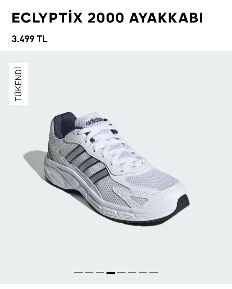 CLYPTIX 2000 Erkek Spor Ayakkabı Beyaz - Görsel 2