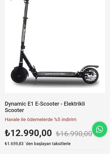 siyah katlanabilir scooter - Görsel 6