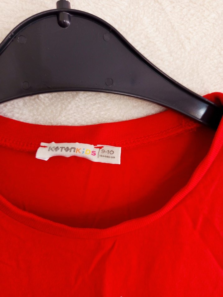 Kırmızı Çocuk Atatürk Baskılı Tişört - Görsel 2