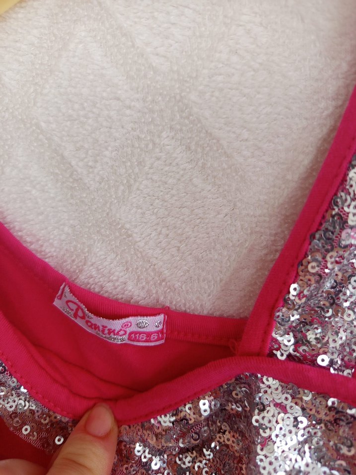 Pullu Pembe Kız Çocuk Straplez Atlet - Görsel 2