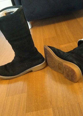 Siyah nubuk deri Kürklü Kadın Bot - Görsel 6