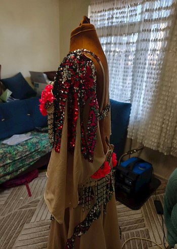 Boncuk İşlemeli dansöz oryantal kiyafeti - Görsel 3