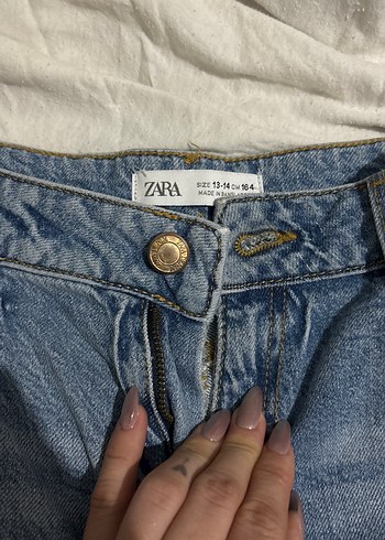 Kadın Mavi Mini Denim Şort - Görsel 2