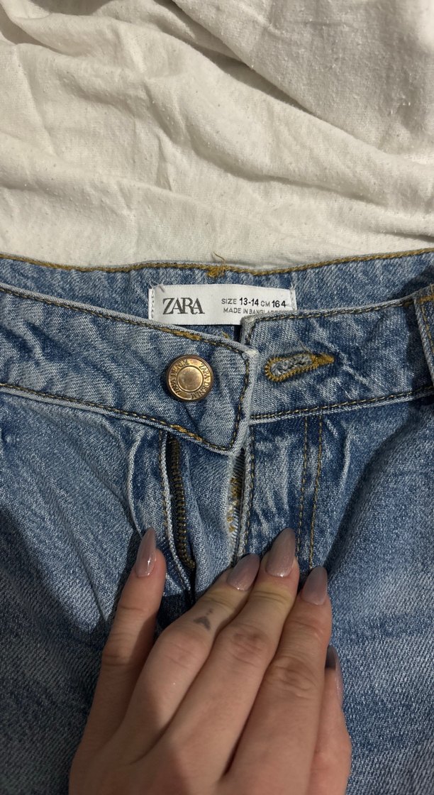 Kadın Mavi Mini Denim Şort - Görsel 2