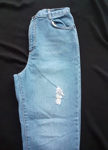 12-13 Yaş Beden mavi Renk Kız çocuk mavi kot pantolon jeans