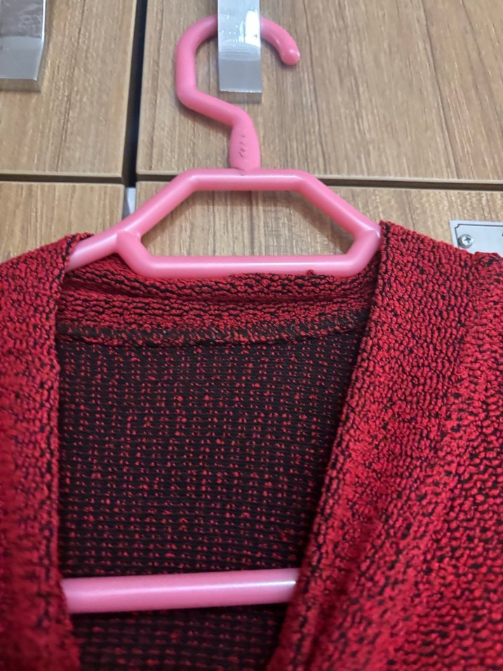 Kırmızı Triko Kadın Kazak - Görsel 3