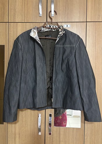 Zara Gri Denim Kadın Ceket