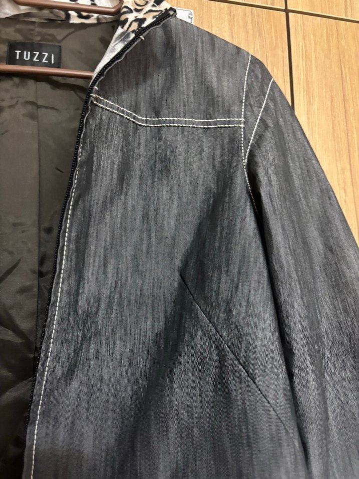 Gri Denim Kadın Ceket - Görsel 4