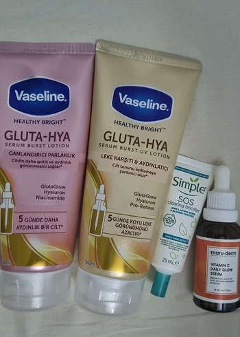 vaseline gluta hya toplu bakım ürünleri