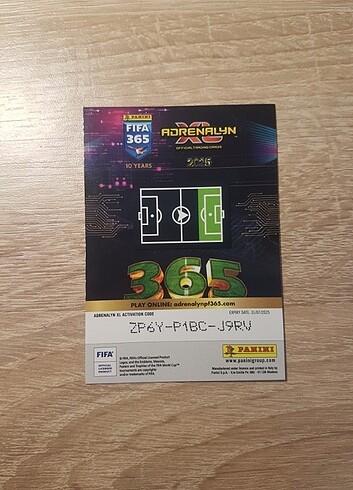  Panini the best messi kartı