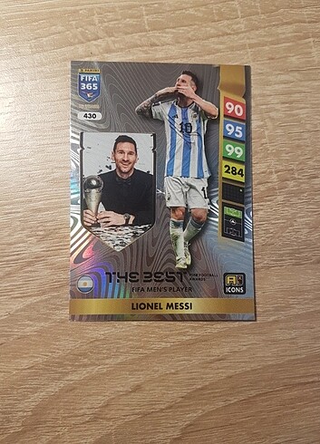 Panini the best messi kartı