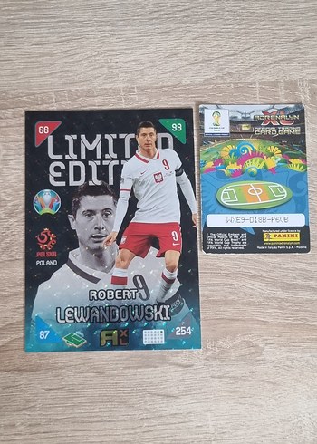 panini euro 2020 xxl limited edition lewandowski kart