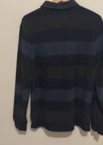 Nautica Uzun Kollu Çizgili Polo Yaka Kazak - Görsel 4