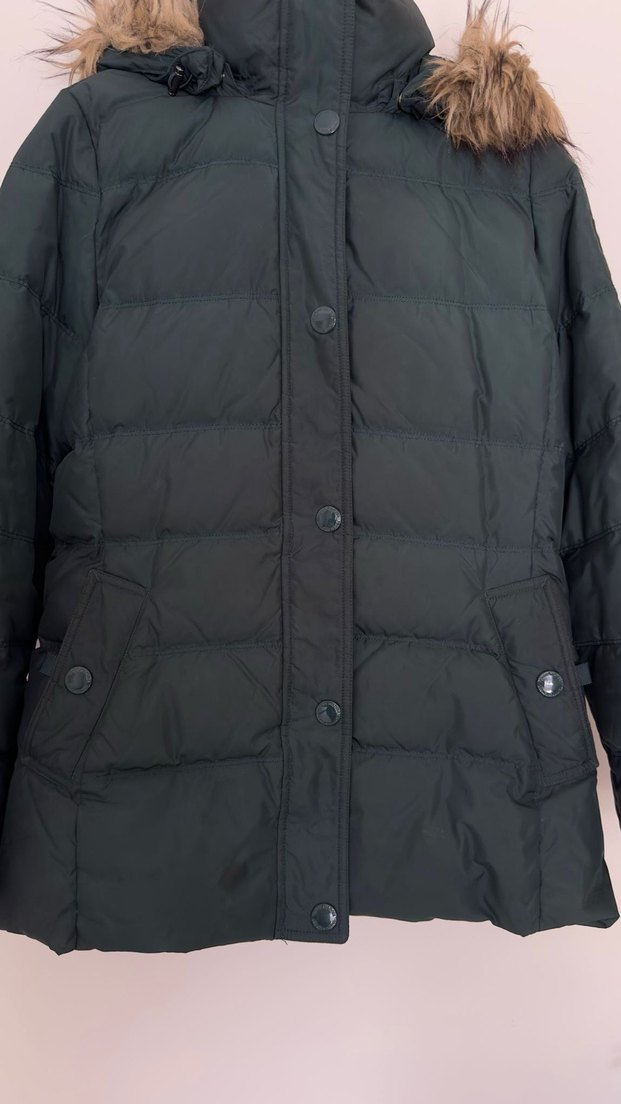 Kürk Detaylı Tommy Hilfiger Kadın Kışlık Mont - Görsel 3