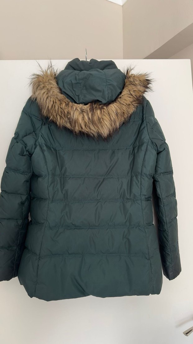 Kürk Detaylı Tommy Hilfiger Kadın Kışlık Mont - Görsel 5