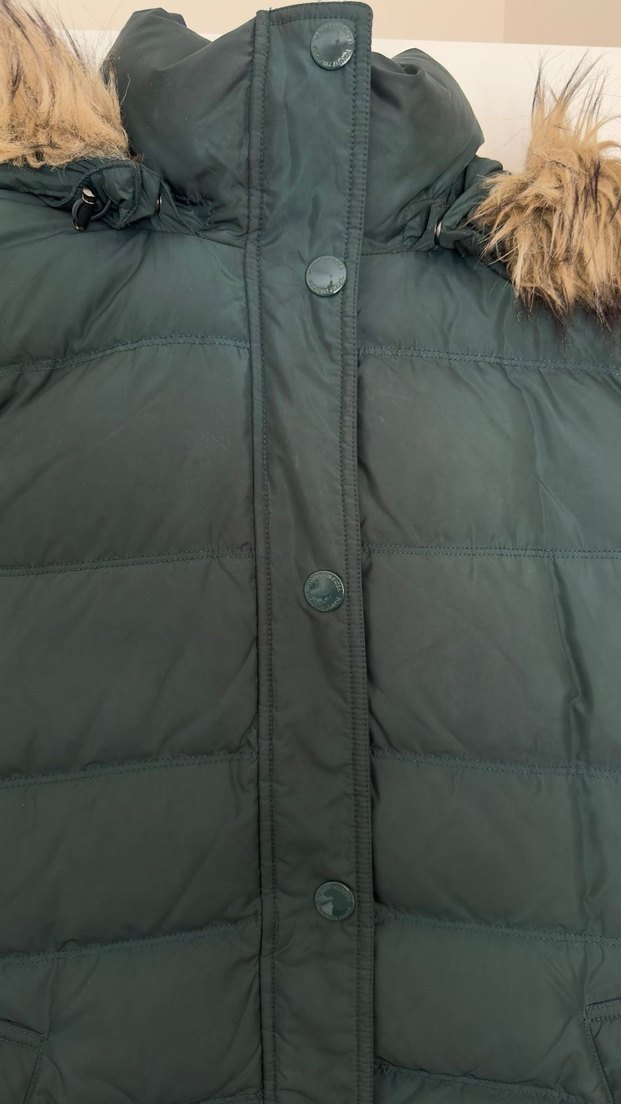 Kürk Detaylı Tommy Hilfiger Kadın Kışlık Mont - Görsel 2