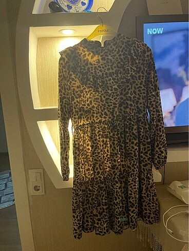 Zara Leopar desenli elbise