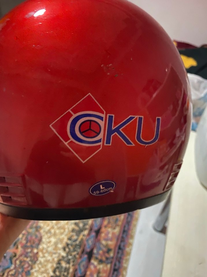 Parlak Kırmızı motor Kask - Görsel 4