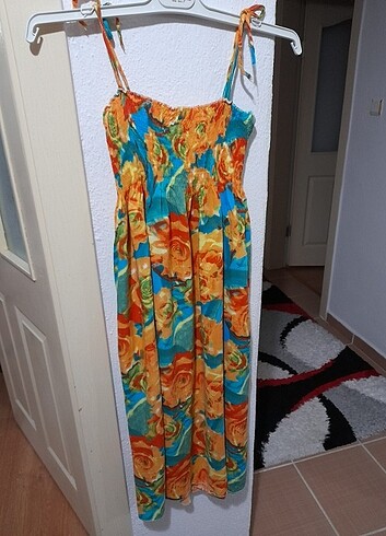 İp askılı elbise - Görsel 5