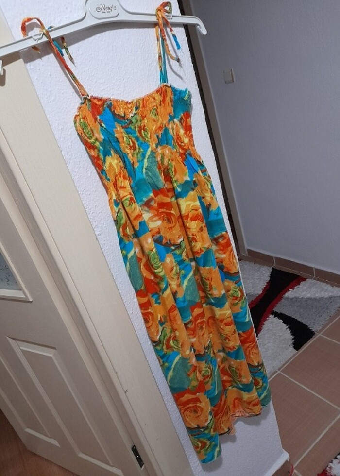 İp askılı elbise  - Görsel 2