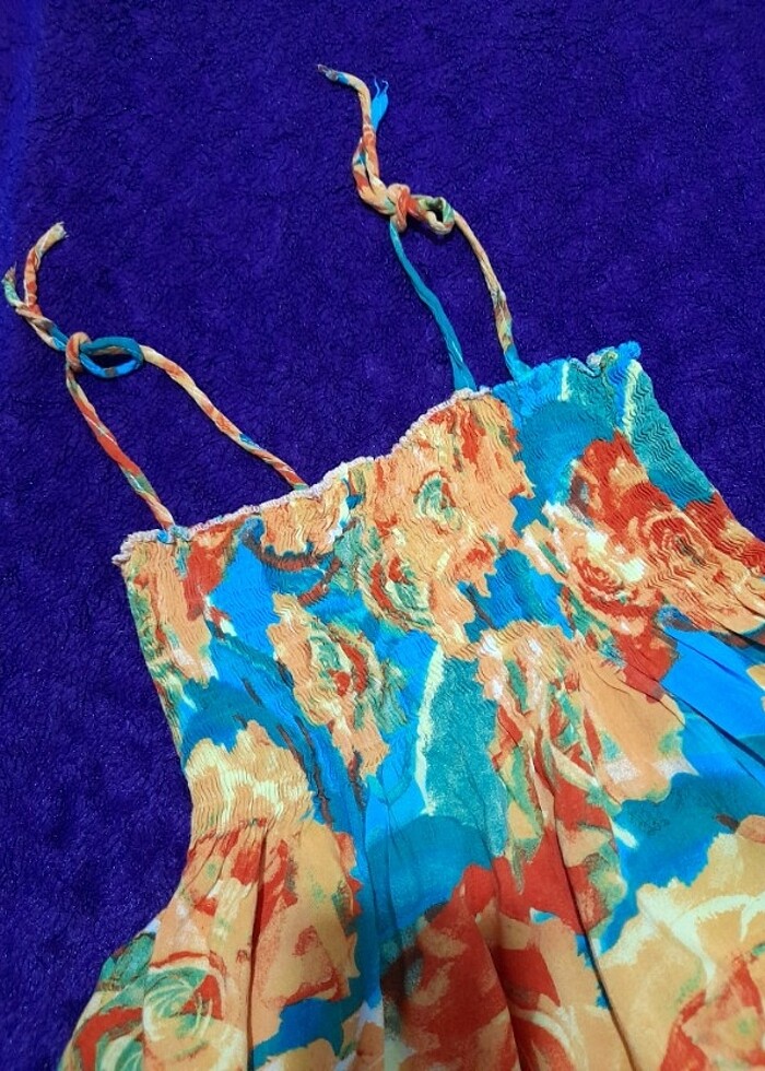 İp askılı elbise  - Görsel 4