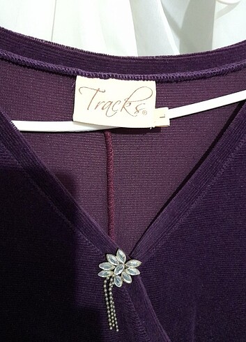 Mor kadife elbise - Görsel 3