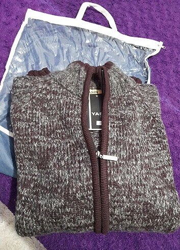 Kalın  triko ceket - Görsel 4