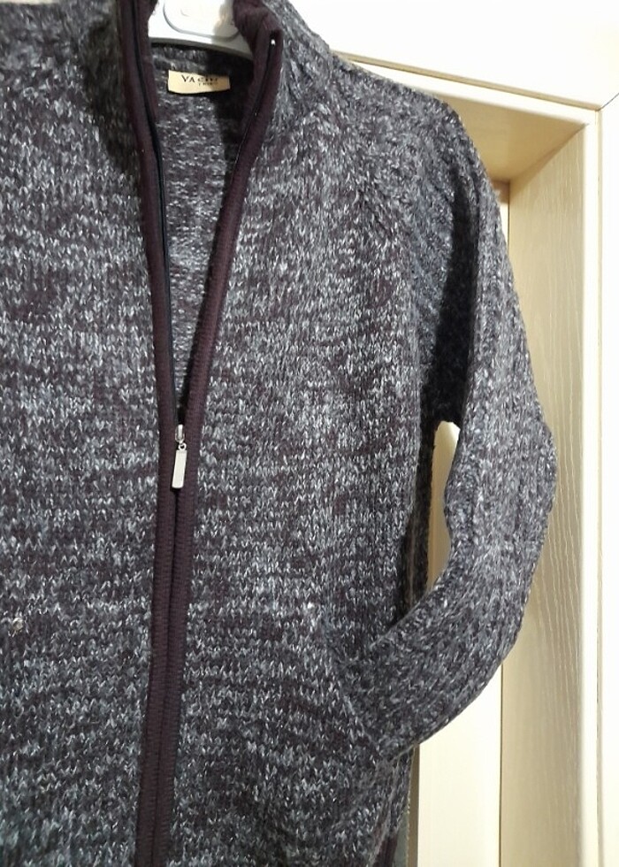 Kalın  triko ceket - Görsel 3