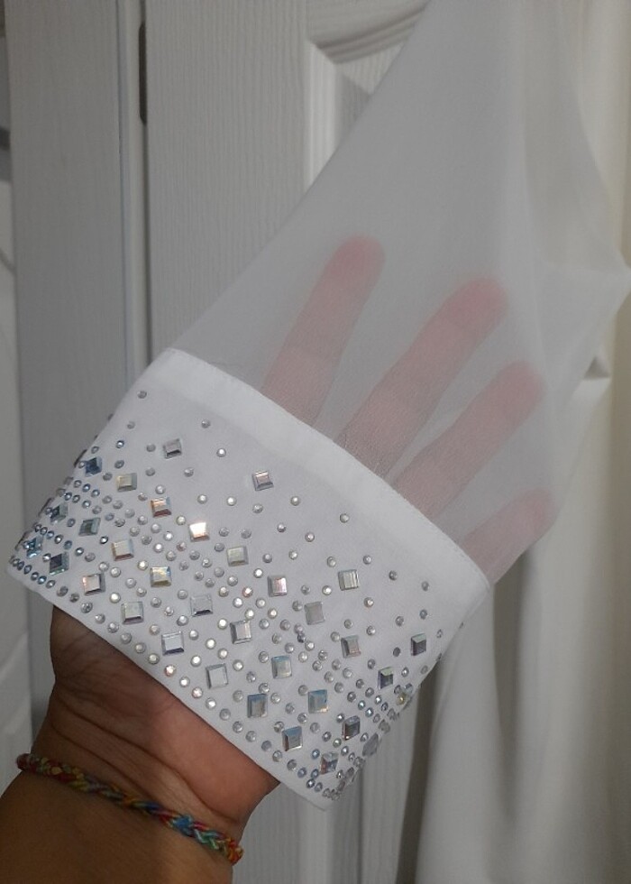 Beyaz bluz  - Görsel 4