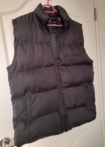 Siyah Fermuarlı yelek - Görsel 6