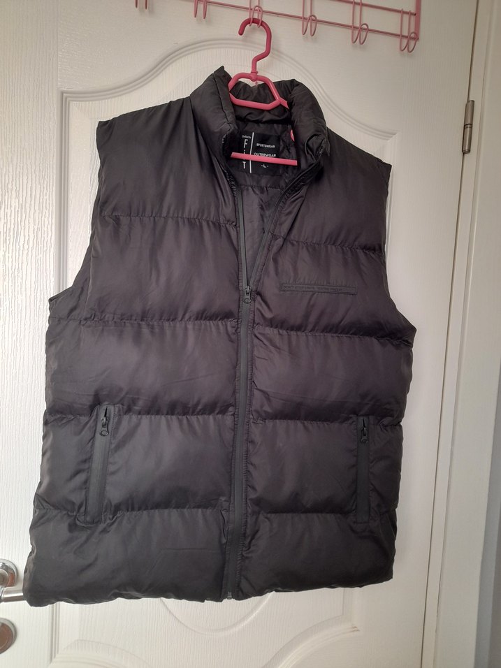 Siyah Fermuarlı yelek - Görsel 2