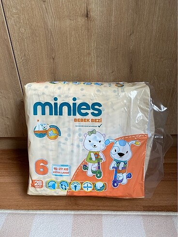 Minies bebek bezi 6 numara