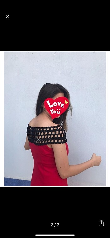 Kırmızı abiye - Görsel 2