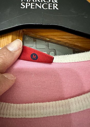 Uzun Kollu Pembe Gri Baskılı Kız Tişörtü - Görsel 3