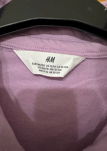 Mor Baskılı Pamuklu Uzun Kollu Kız Gömlek - Görsel 2