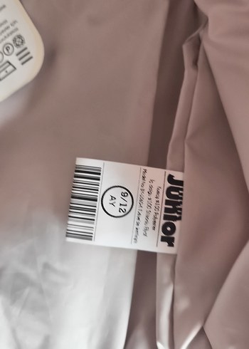 9-12 Ay Beden pembe Renk Kız Çocuk Pembe Düğmeli şişme Yelek