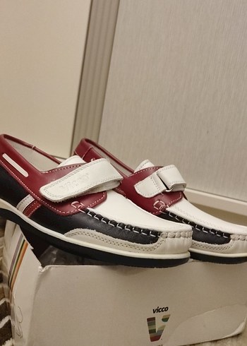 Beyaz Renkli Tokalı Erkek Çocuk Loafer - Görsel 4