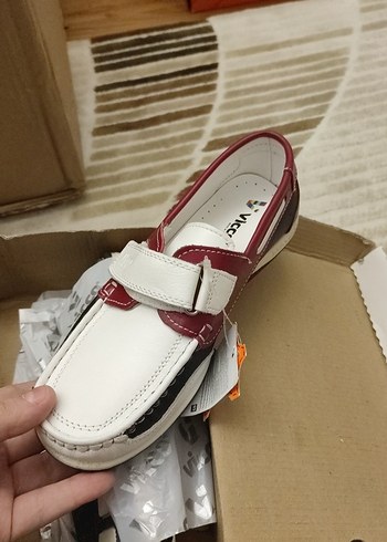 Beyaz Renkli Tokalı Erkek Çocuk Loafer - Görsel 2