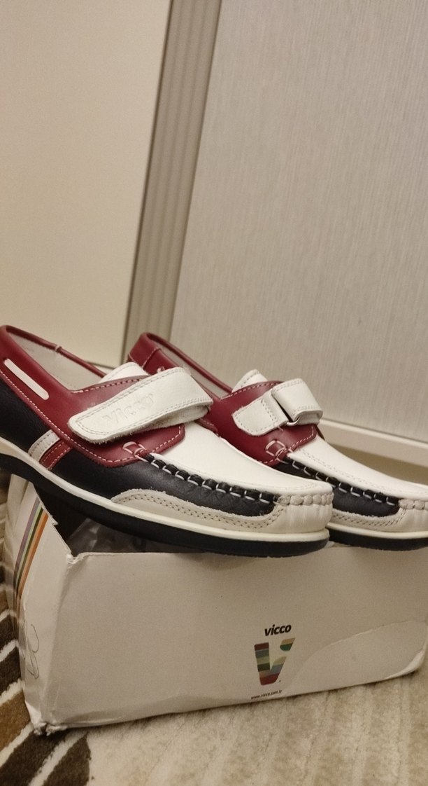 Beyaz Renkli Tokalı Erkek Çocuk Loafer - Görsel 4