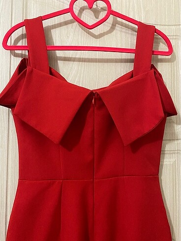 s Beden kırmızı Renk Trendyol kırmızı 36/S abiye kısa elbise