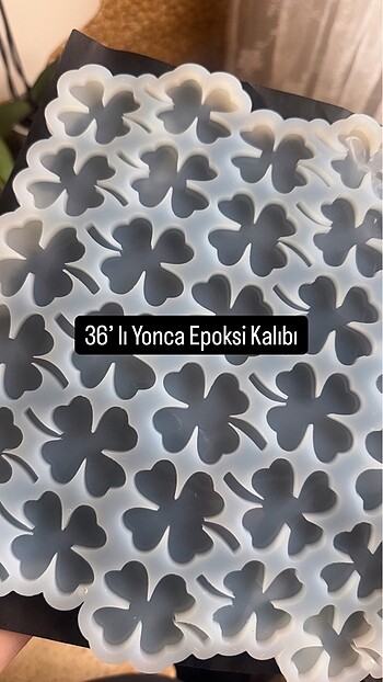 36 lı Yonca Epoksi Kalıbı