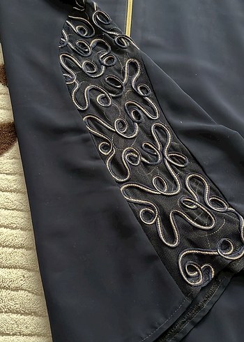 Kadın Lacivert Uzun Kollu Nakışlı Tunik - Görsel 3