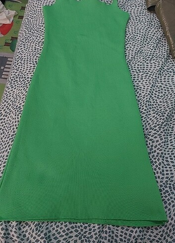s Beden yeşil Renk Yesil günlük elbise 